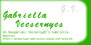 gabriella vecsernyes business card